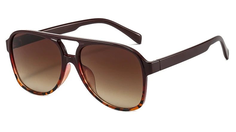Alternate view: Unisex oversized pilot sunglasses