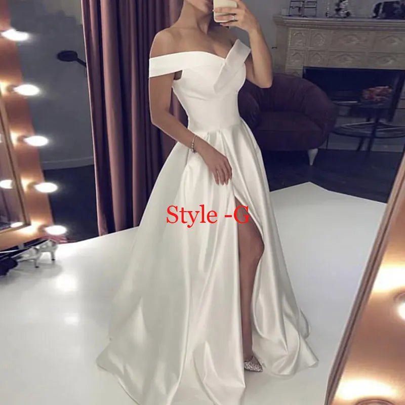 Women's style -g satin wedding dress