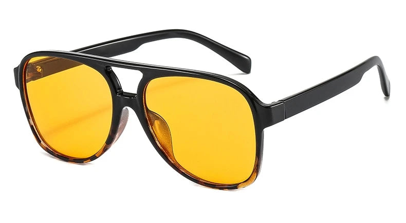 Alternate view: Unisex oversized pilot sunglasses
