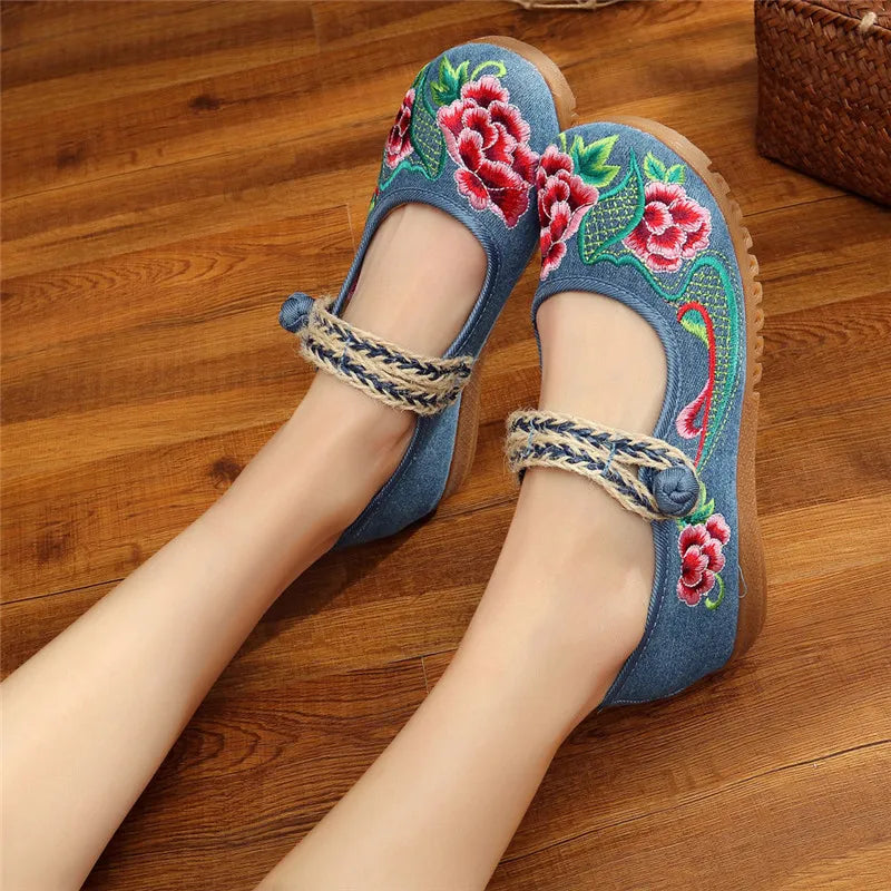 Alternate view: Women's buckle strap flats