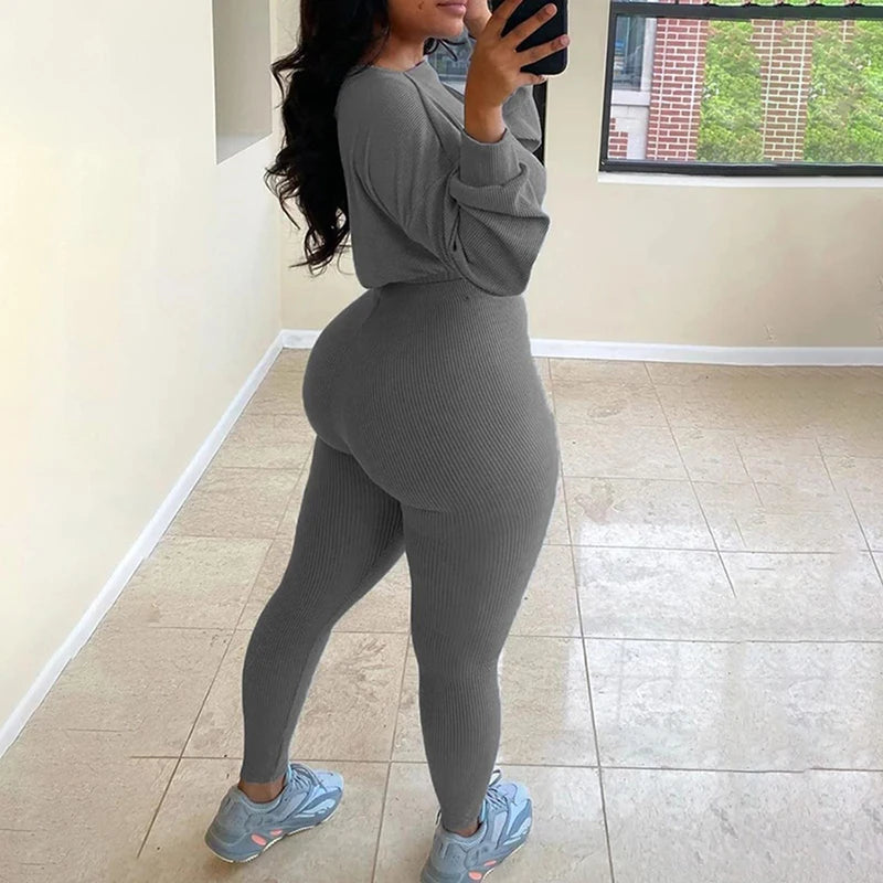 Alternate view: Women's corduroy sweatshirt & legging set