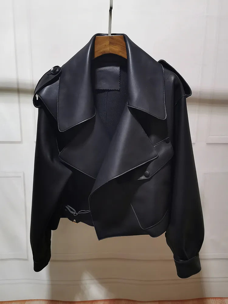 Women's black coat full sleeves
