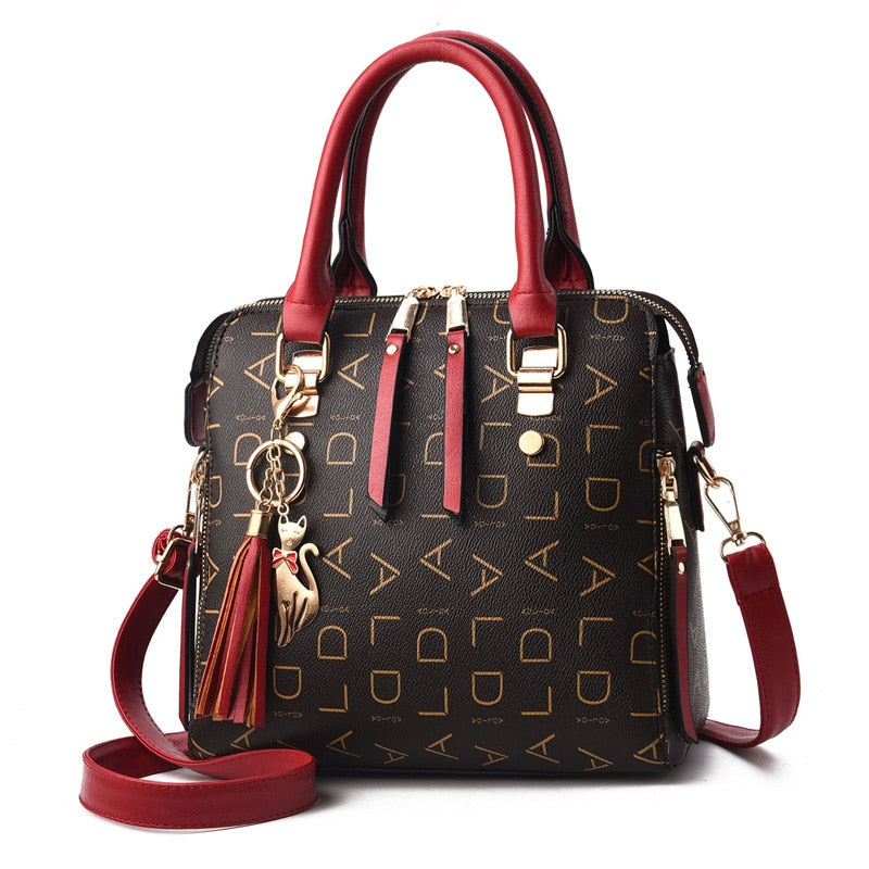 Women's rust fashionable handbag