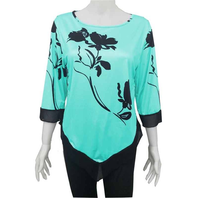 Alternate view: Women's floral print blouse