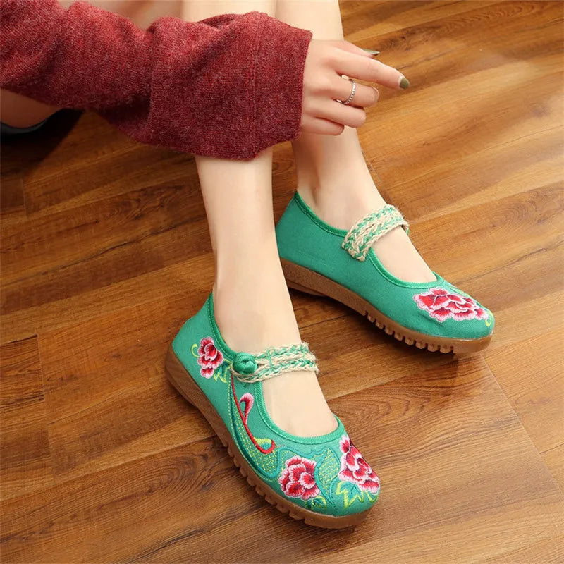 Alternate view: Women's buckle strap flats