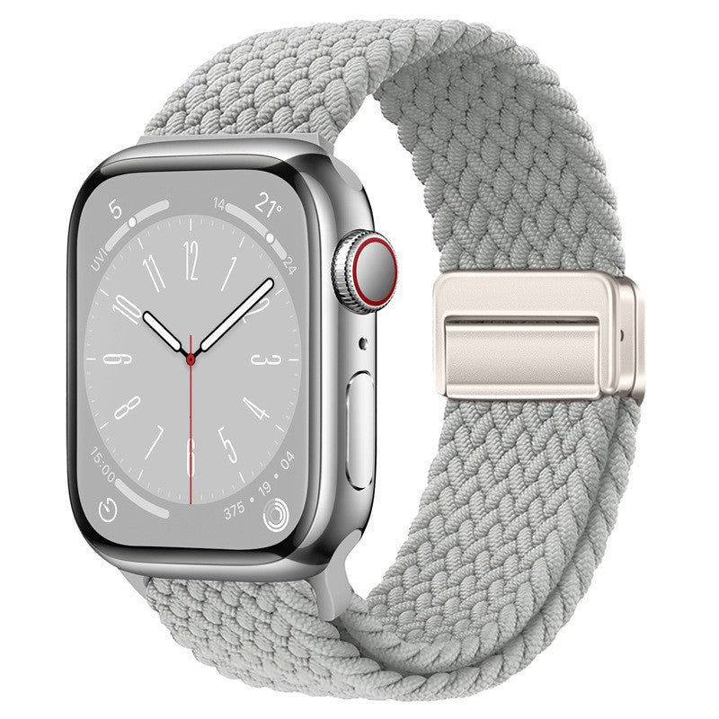 Unisex nylon braided stretch strap