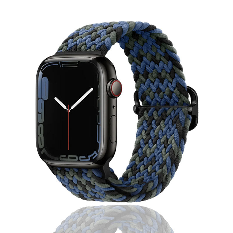 Unisex nylon braided stretch strap