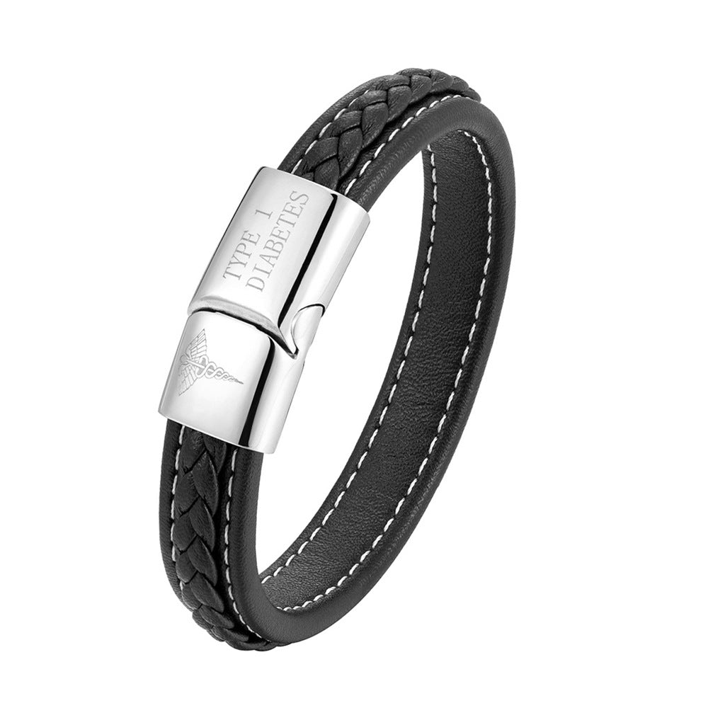 Unisex emergency ID bracelet