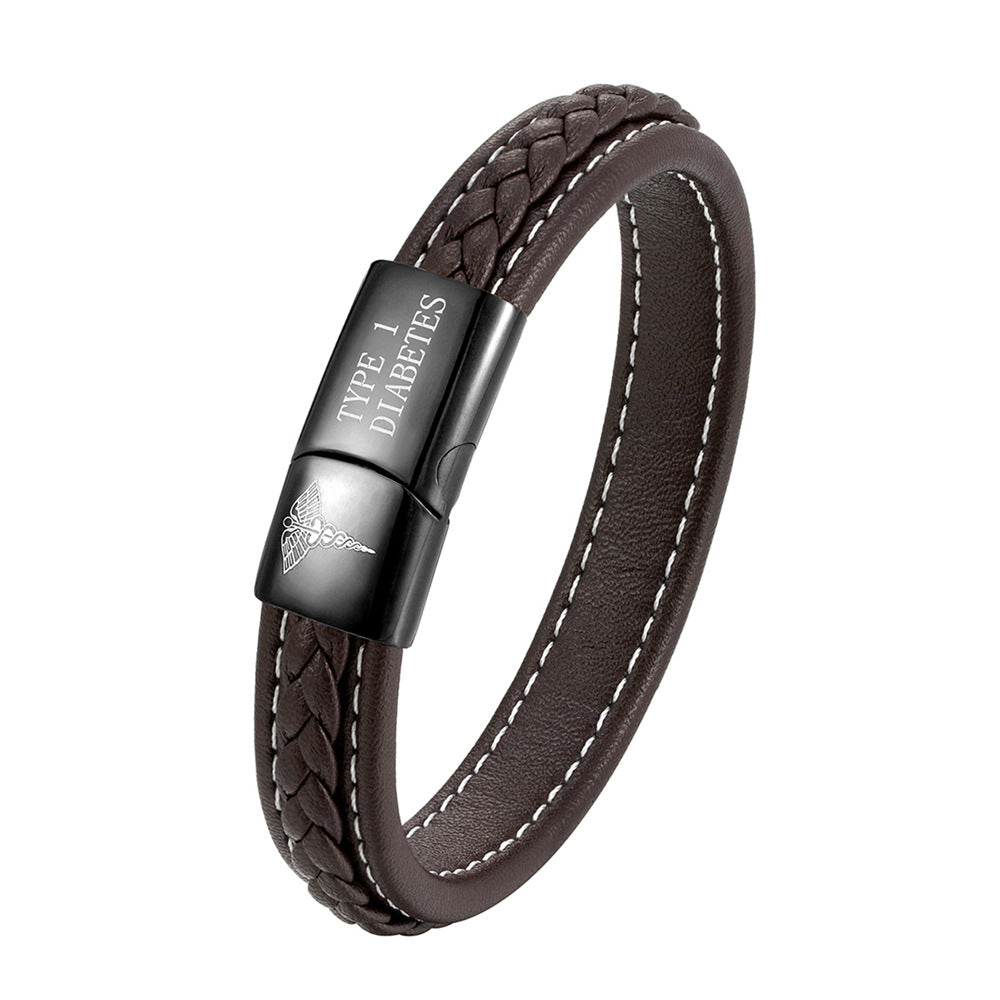 Unisex emergency ID bracelet