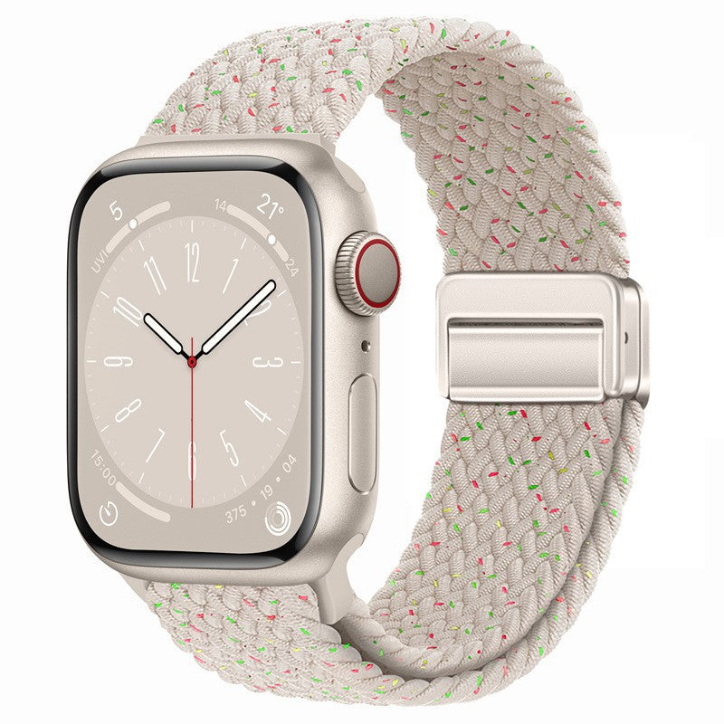 Unisex nylon braided stretch strap