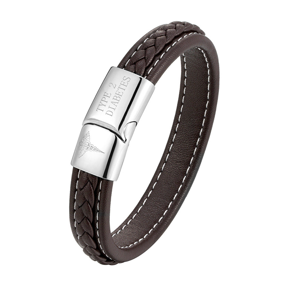 Unisex emergency ID bracelet