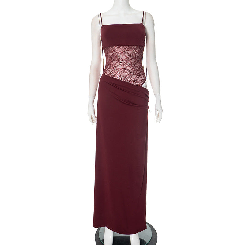 Women's yk lace maxi dress