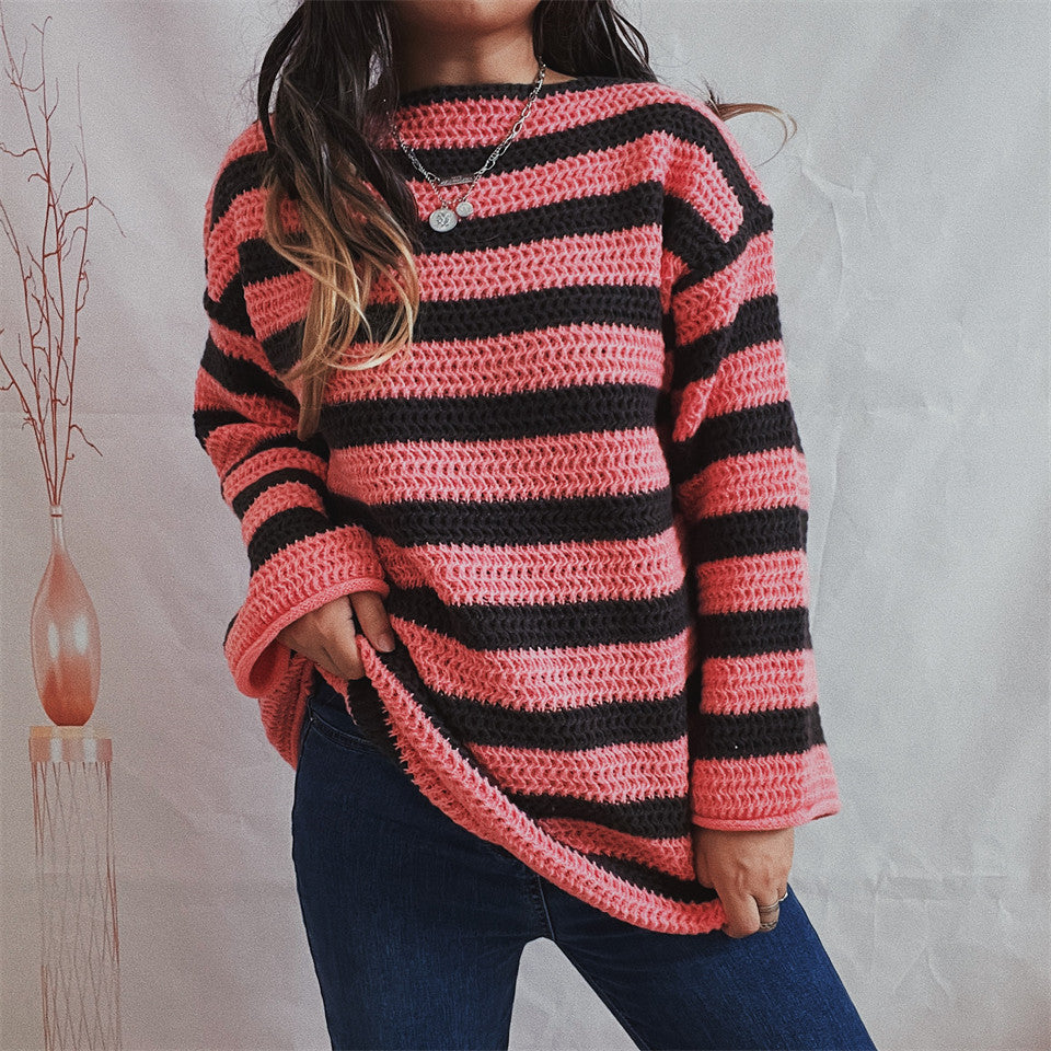 Women's pink off sweater