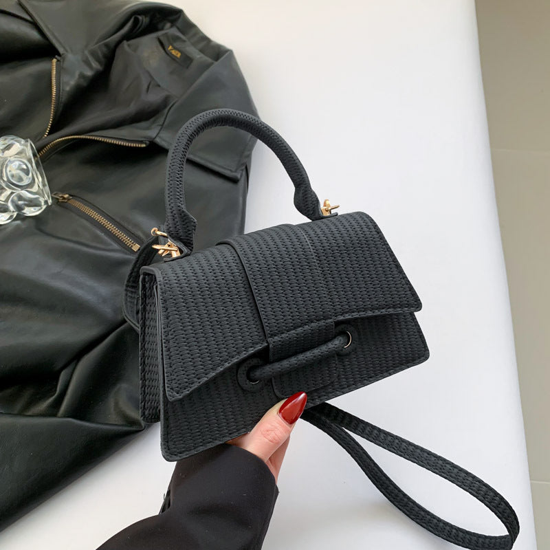 Women's black french style bag
