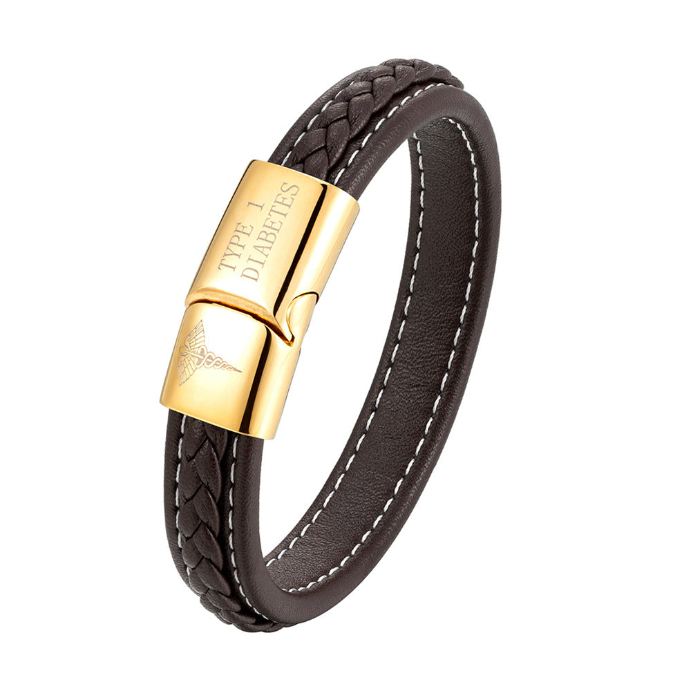 Unisex emergency ID bracelet