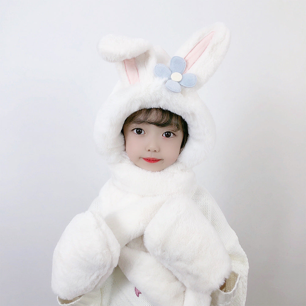 Kids hat scarf gloves set