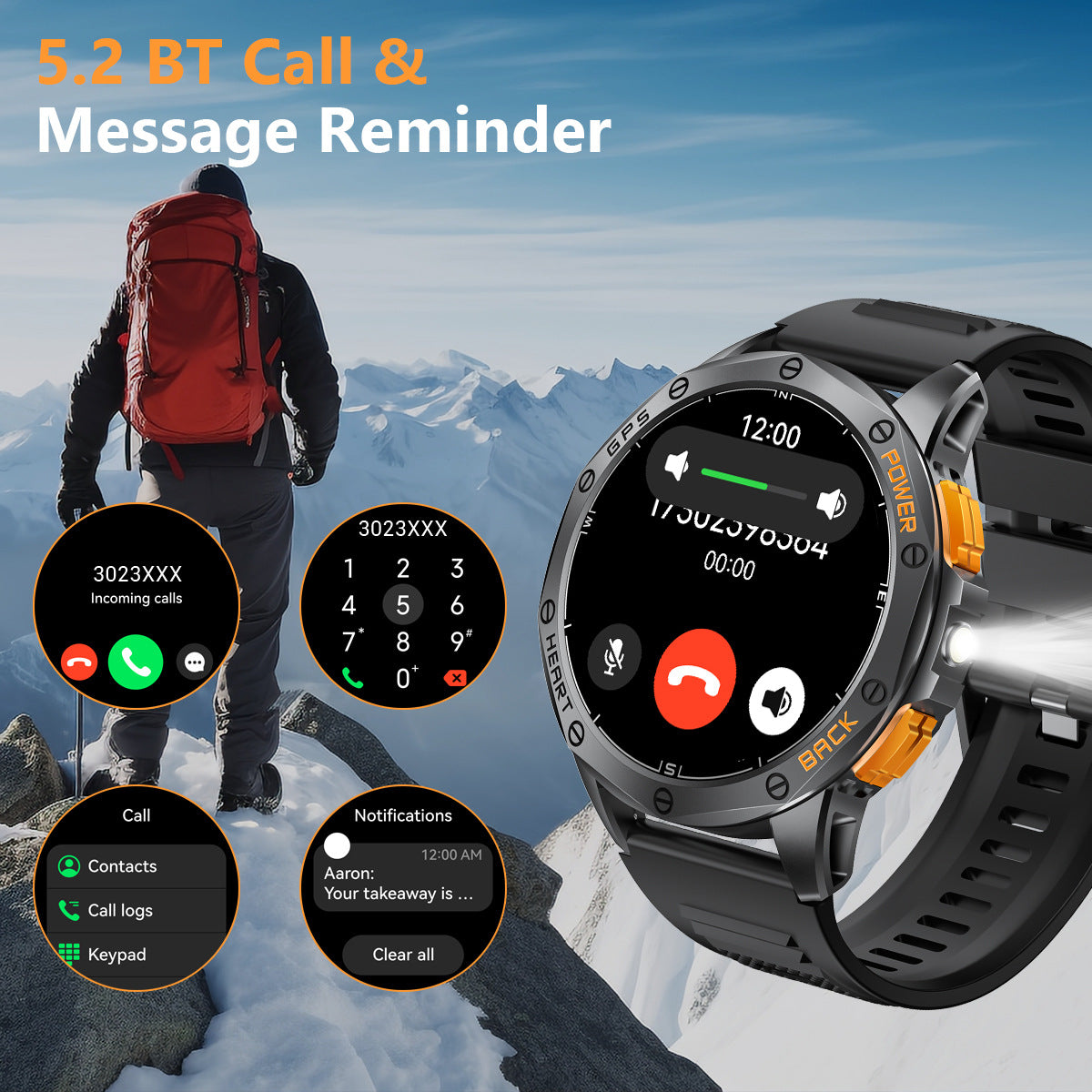 Unisex MD53 GPS smart watch