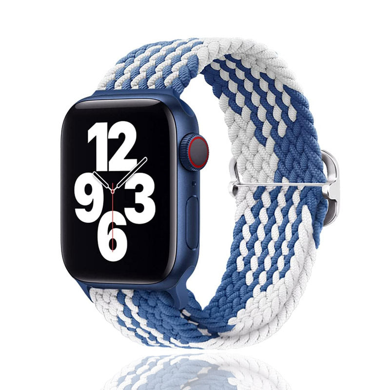 Unisex nylon braided stretch strap