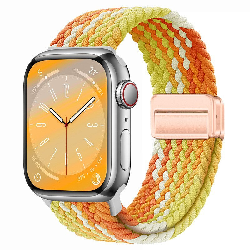 Unisex nylon braided stretch strap