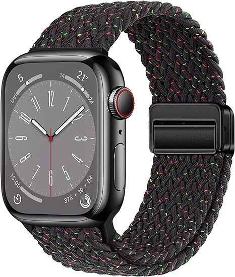 Unisex nylon braided stretch strap