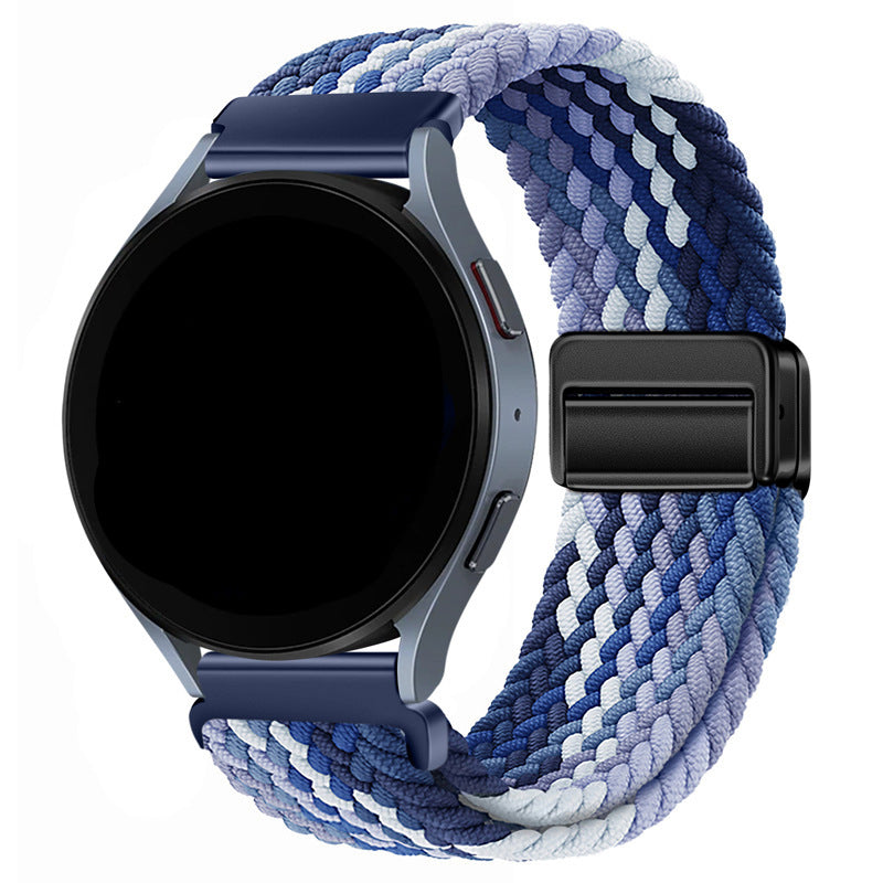 Unisex nylon braided stretch strap