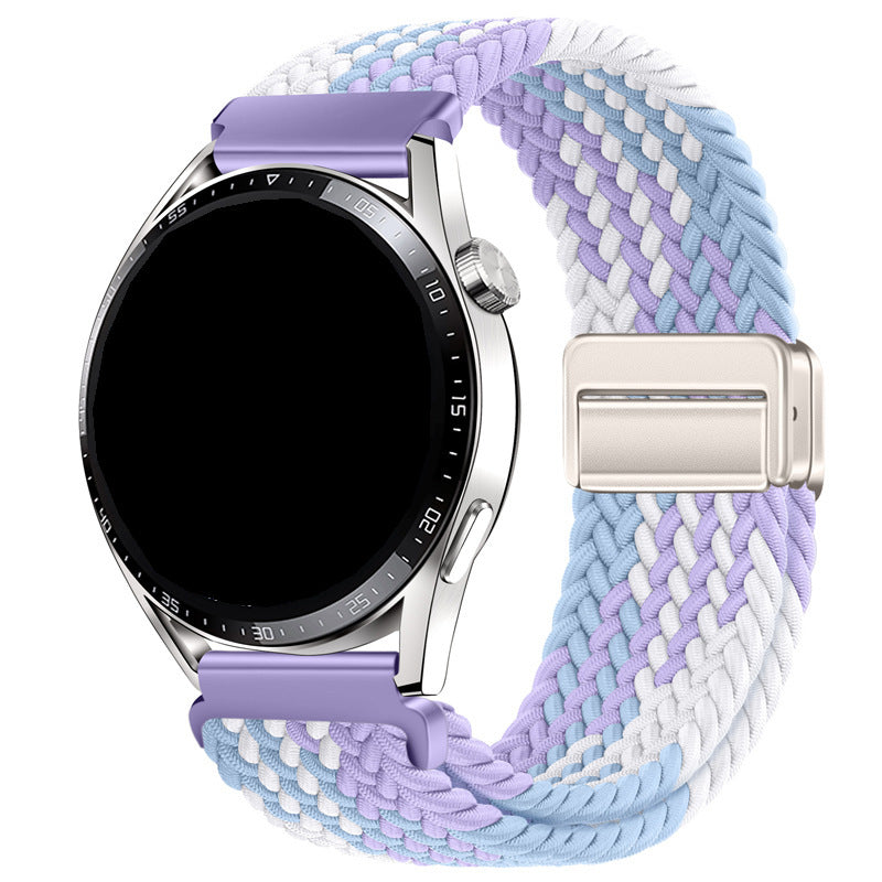 Unisex nylon braided stretch strap