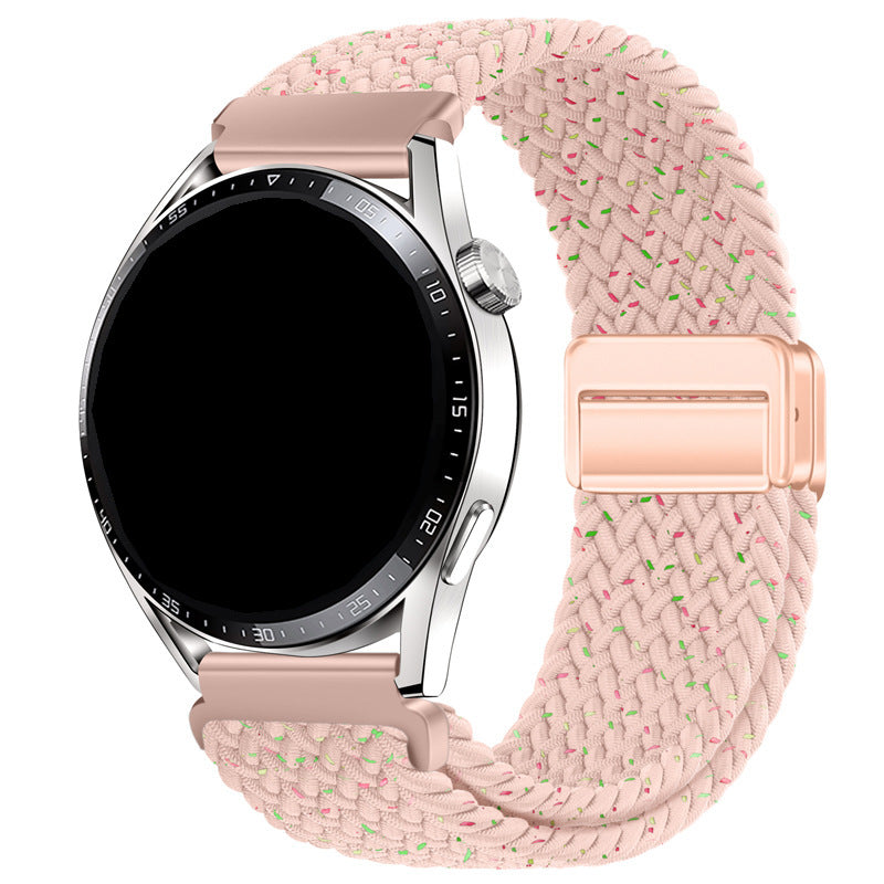Unisex nylon braided stretch strap