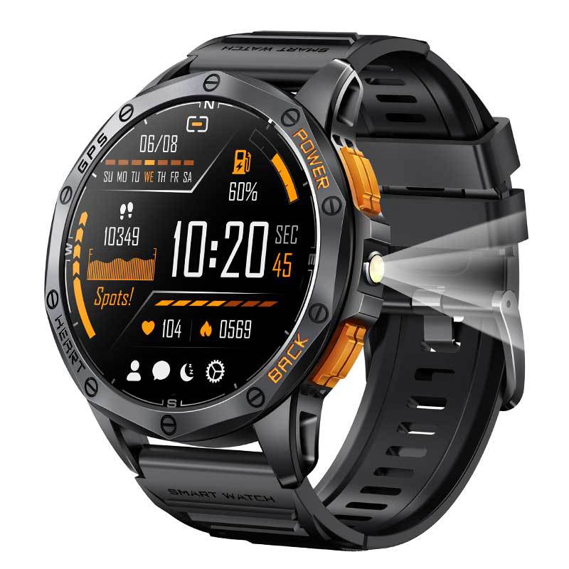 Women's black K67 AMOLED smart watch