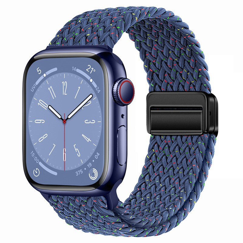 Unisex nylon braided stretch strap