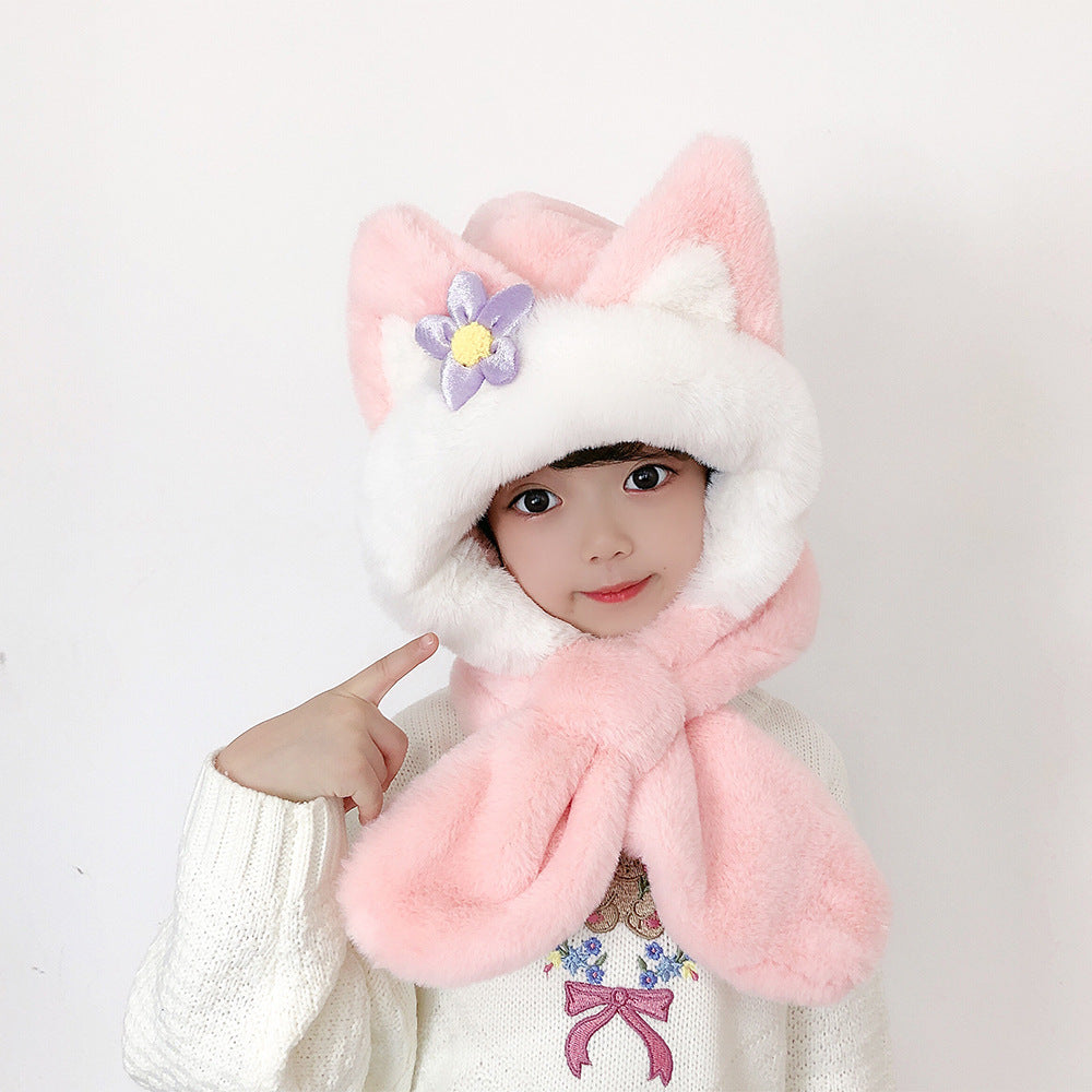 Kids hat scarf gloves set