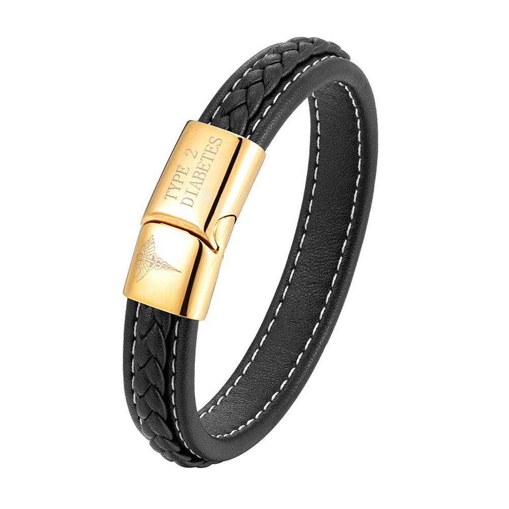 Unisex emergency ID bracelet