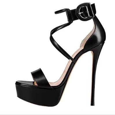 Women's black patent shoes