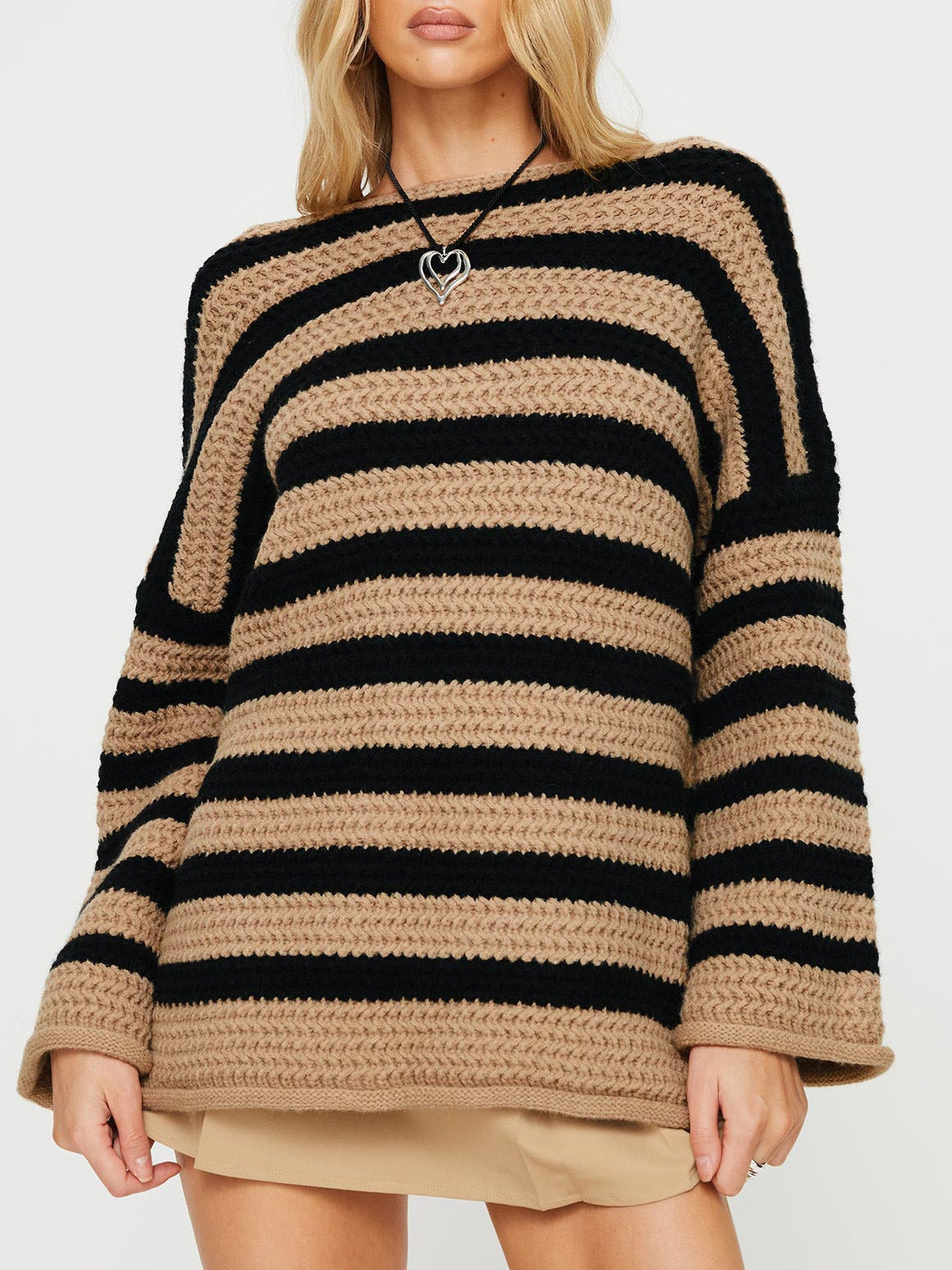 Women's khaki off sweater