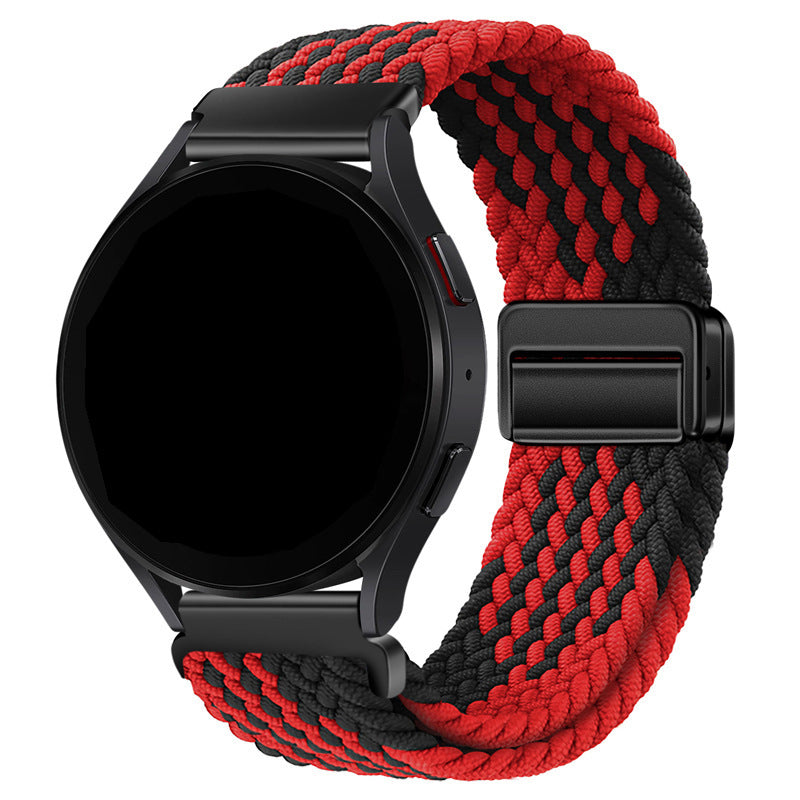 Unisex nylon braided stretch strap