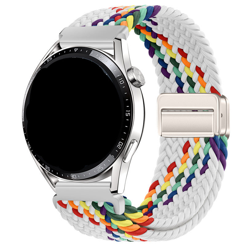 Unisex nylon braided stretch strap