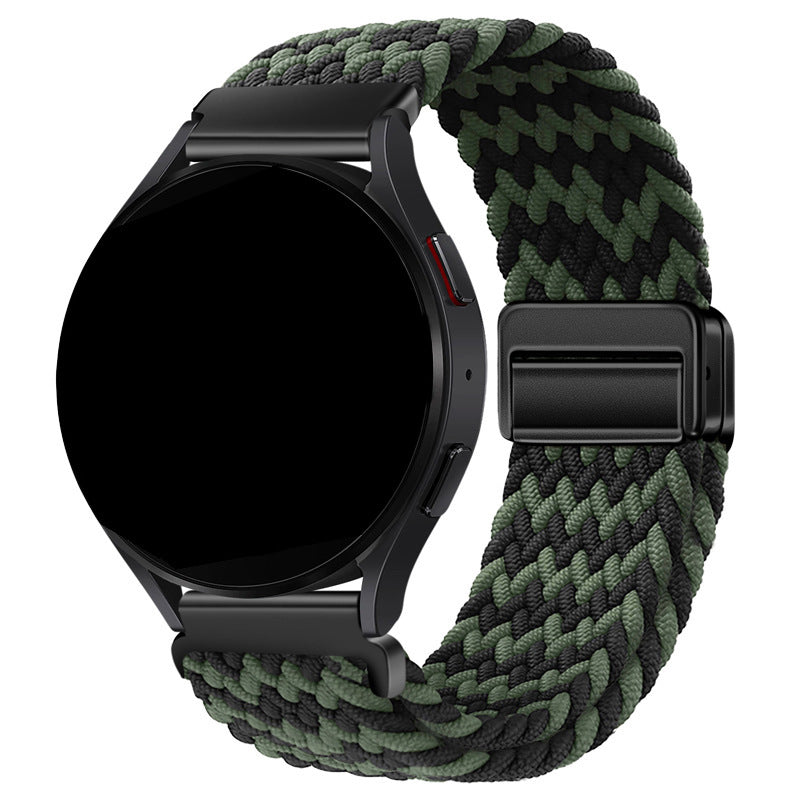 Unisex nylon braided stretch strap