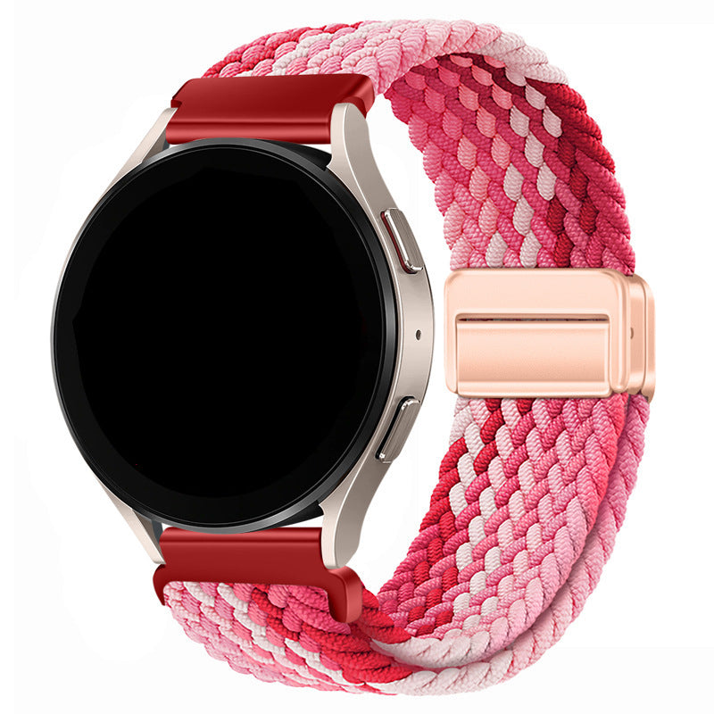 Unisex nylon braided stretch strap