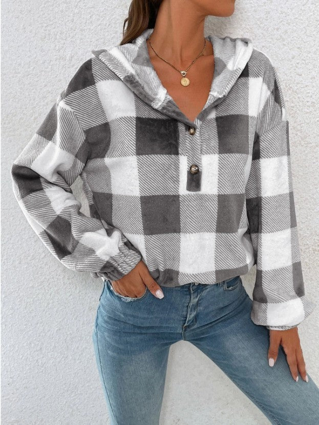 Women's gray casual sweater