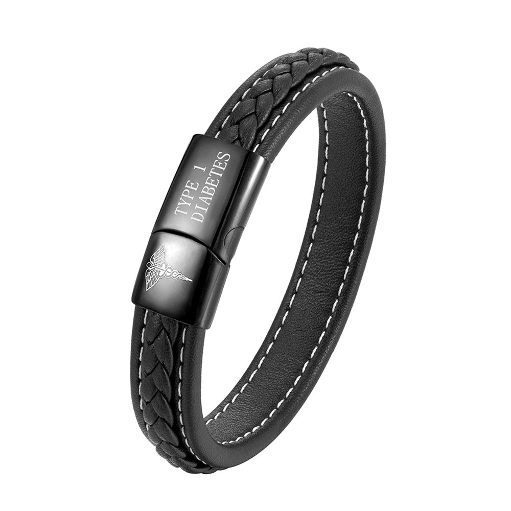 Unisex emergency ID bracelet