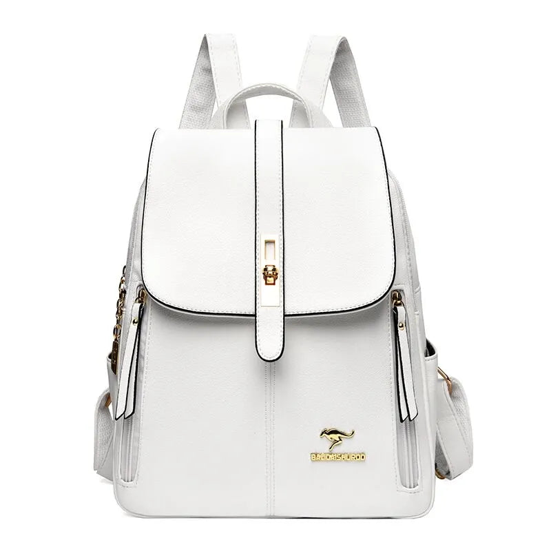 Girls white vintage backpack
