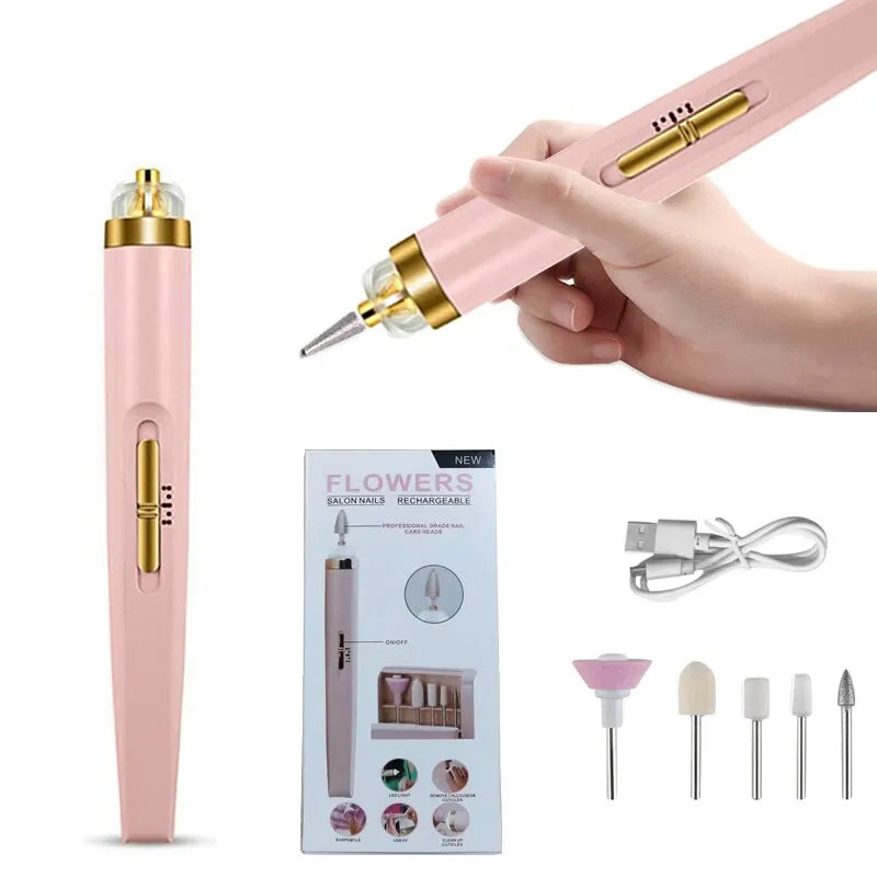 Unisex 5 in 1 electric nail drill