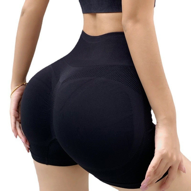 Women's short-black booty workout leggings