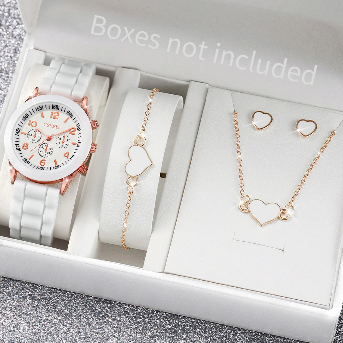 Silicone watch and jewelry gift set - view 2