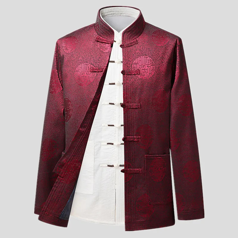 Men's white tang suit