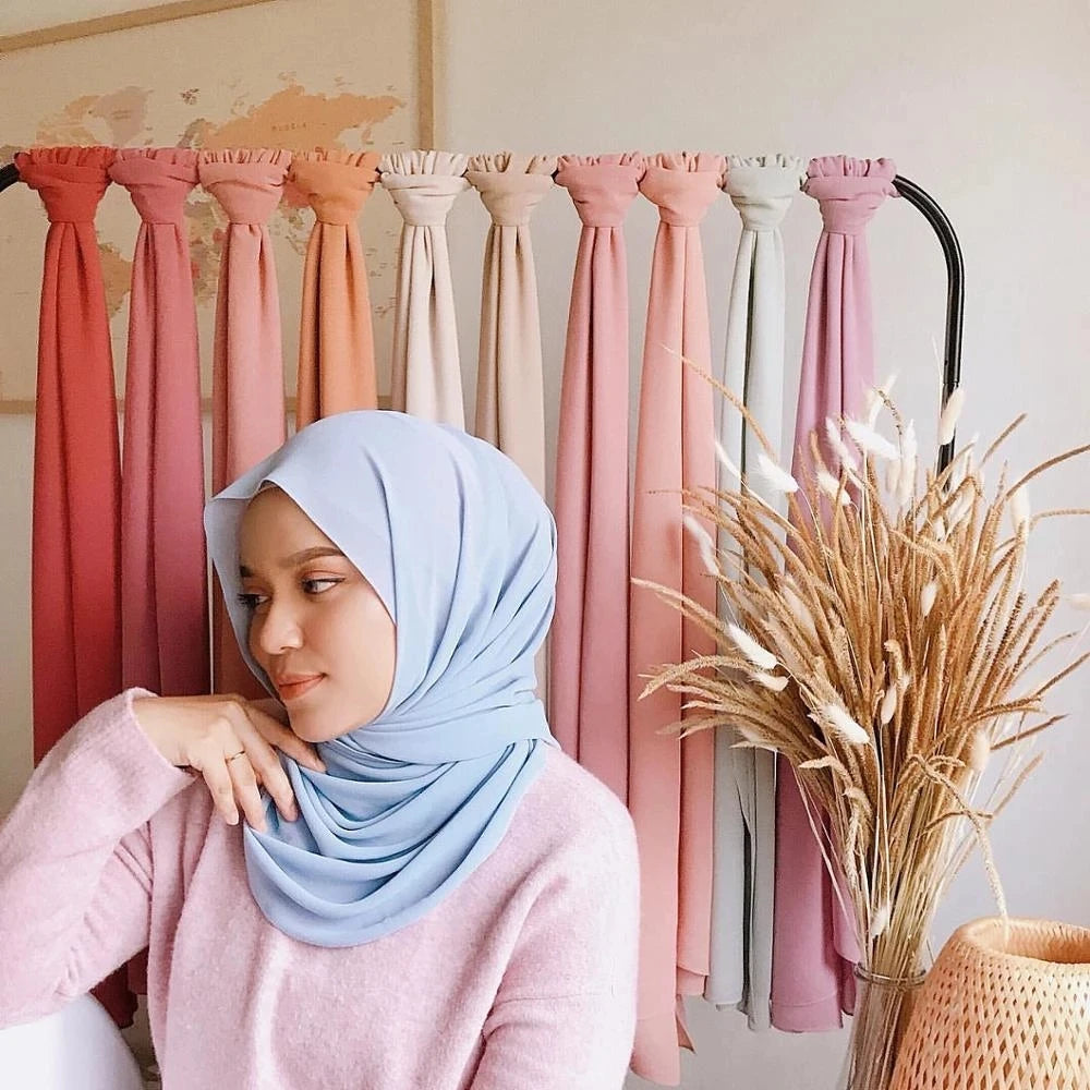 Alternate view: Women's chiffon hijab scarf