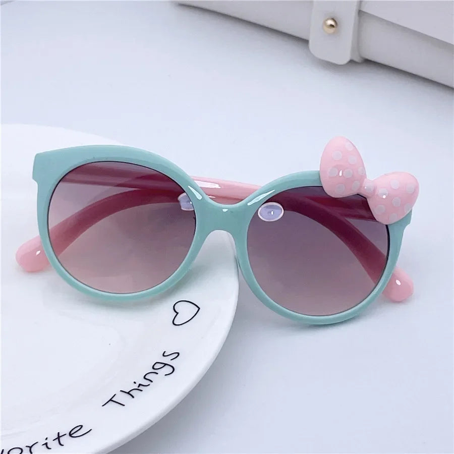Kids bowknot sunglasses