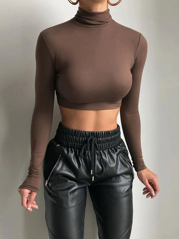 Alternate view: Women's turtleneck t-shirt