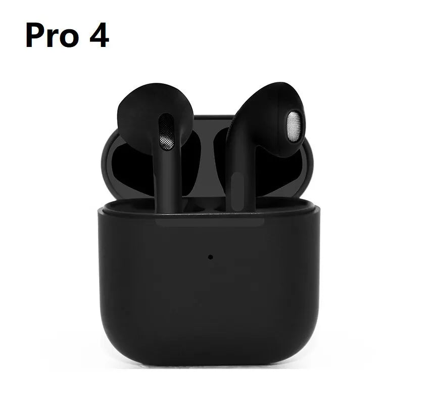 Unisex black pro 4 wireless earbuds