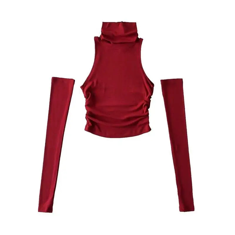 Women's red yk tank top