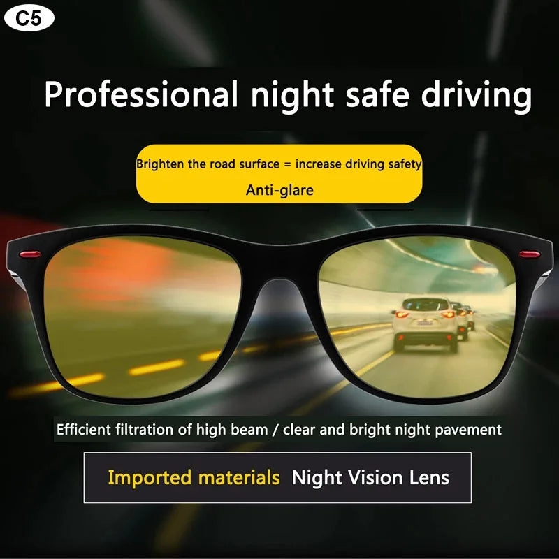 Unisex night driving glasses